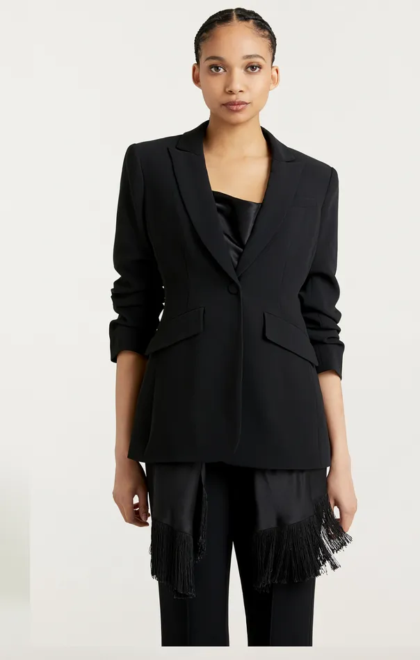 Women Cinq Sept Jackets and Blazers Ashlee Blazer Black