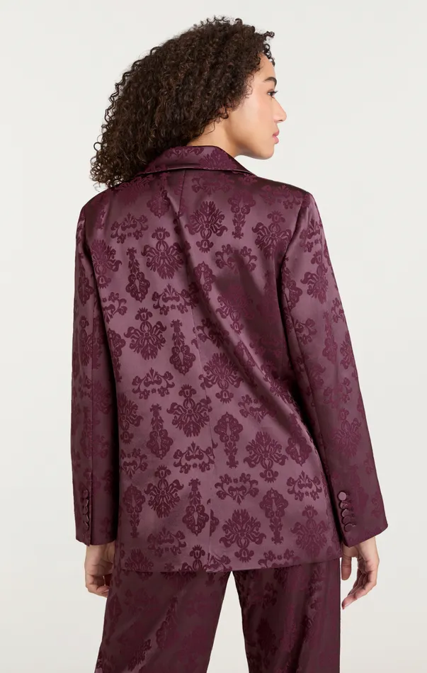 Women Cinq Sept Jackets and Blazers Faye Blazer Dark Fig
