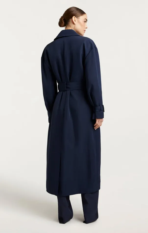 Women Cinq Sept Jackets and Blazers Tillie Trench Navyblack