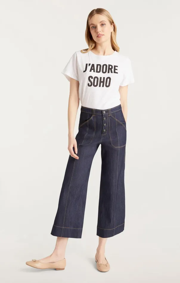 Women Cinq Sept Tops J039adore Soho Tee Whiteblack