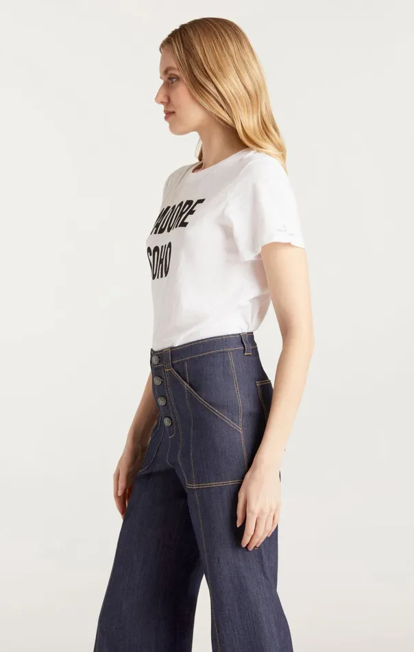 Women Cinq Sept Tops J039adore Soho Tee Whiteblack