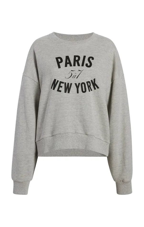Women Cinq Sept Tops Paris New York Brandy Pullover Heather Greyblack