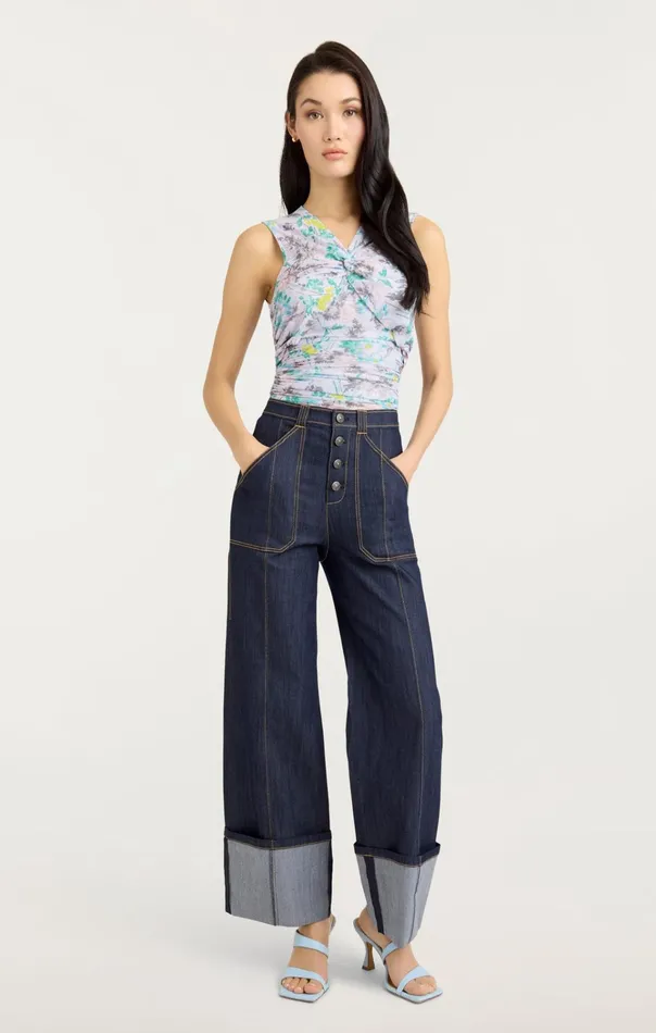 Women Cinq Sept Tops Sleeveless Aniya Top Pastel Multi