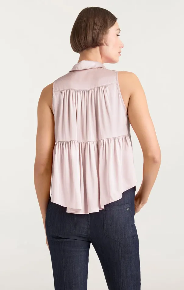 Women Cinq Sept Tops Theodora Top Icy Pink