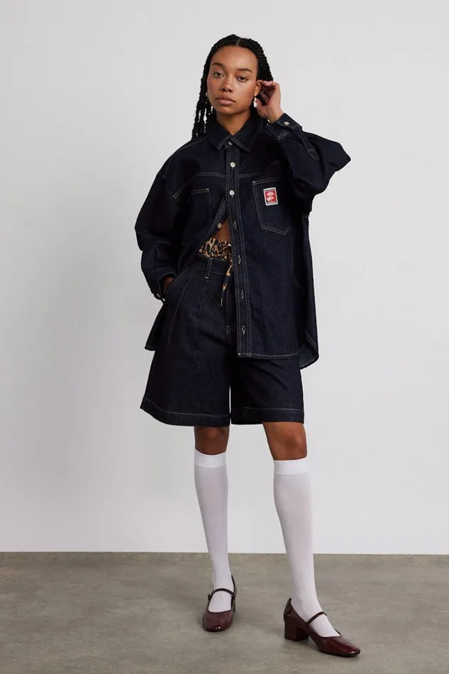 Women Coords Damson Madder Nova Oversized Shacket 8211 Indigo
