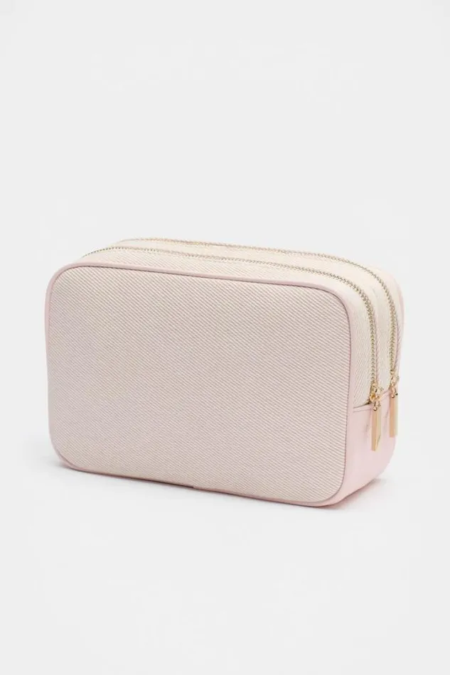 Women Cosmetic Bags Seed Heritage Initials Make Up Bag Rose Petal