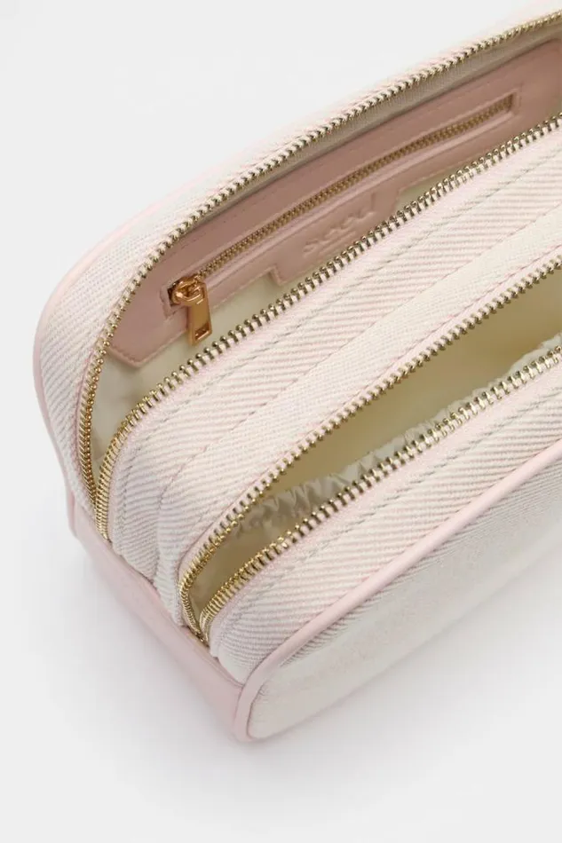 Women Cosmetic Bags Seed Heritage Initials Make Up Bag Rose Petal