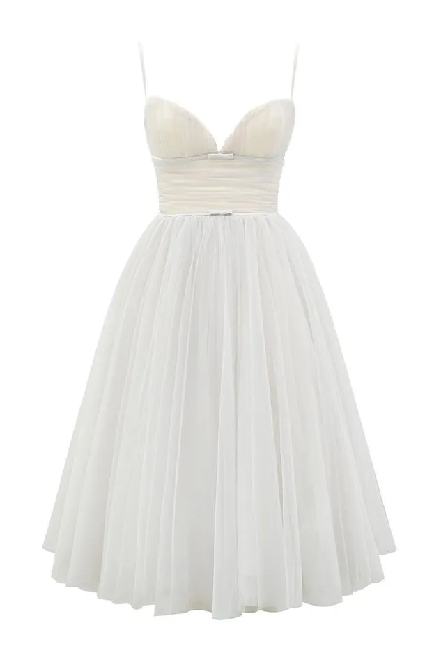 Women Countess French Dove Tulle Midi Dress House Of CB Dresses Women Countess French Dove Tulle Midi Dress House Of CB Dresses