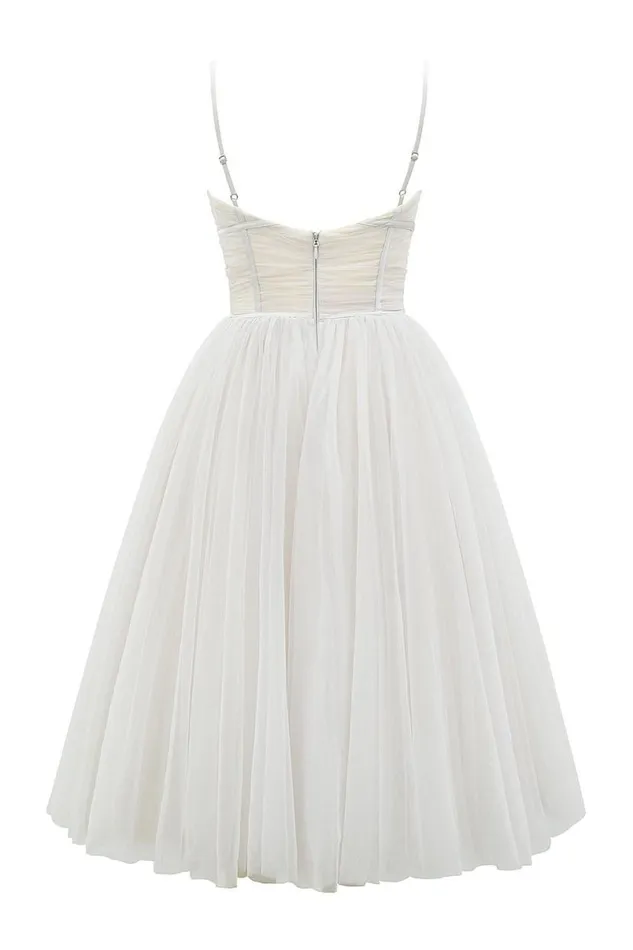 Women Countess French Dove Tulle Midi Dress House Of CB Dresses Women Countess French Dove Tulle Midi Dress House Of CB Dresses