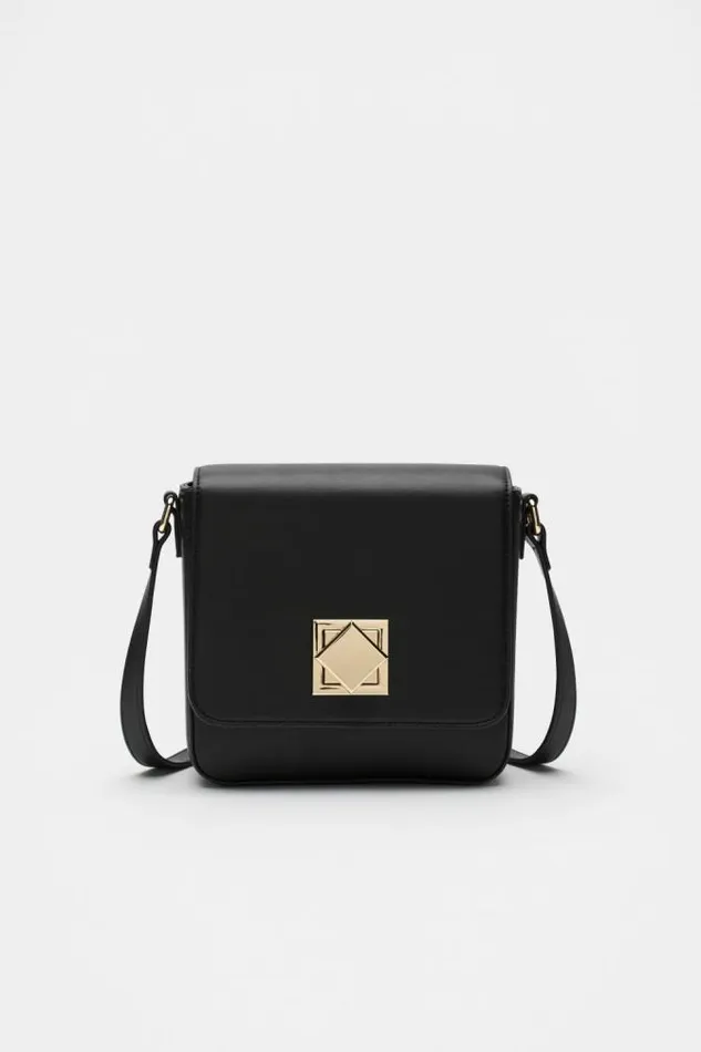Women Cross Body Seed Heritage Boxy Crossbody Bag Black