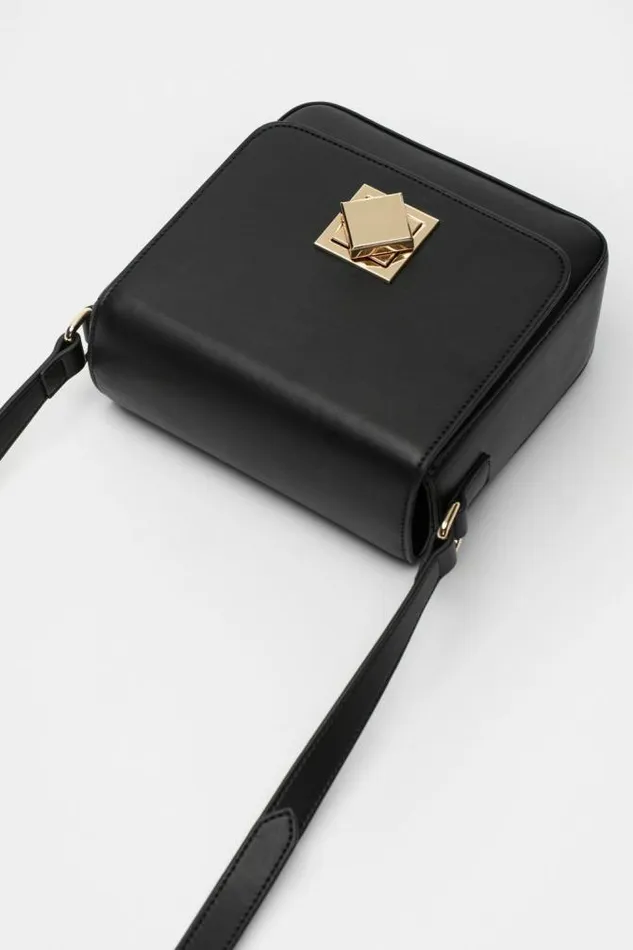 Women Cross Body Seed Heritage Boxy Crossbody Bag Black