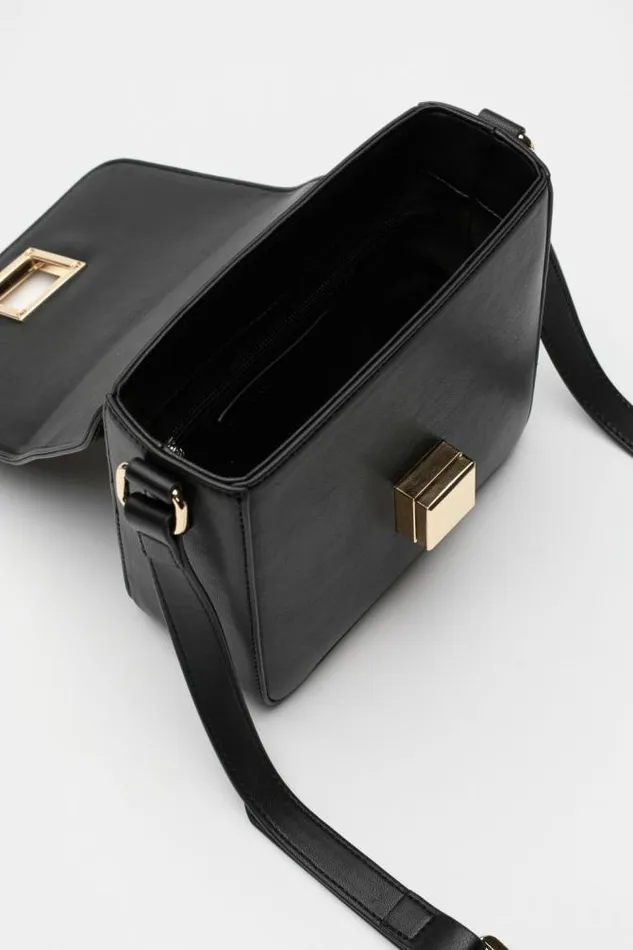 Women Cross Body Seed Heritage Boxy Crossbody Bag Black