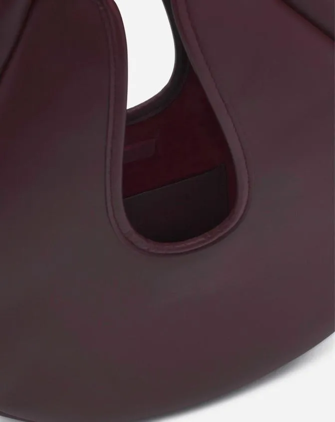 Women Crossbody Bags and Shoulder Bags Lanvin Hobo Cymbal Leather Bag Burgundy Women Crossbody Bags and Shoulder Bags Lanvin Hobo Cymbal Leather Bag Burgundy