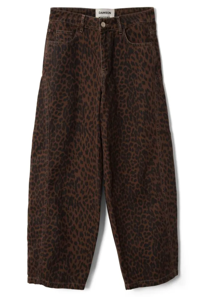 Women Denim Damson Madder Dion Jeans 8211 Dark Leopard Overdye