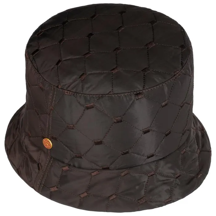 Women Doriet Bucket Fabric Hat With Quilted Pattern Brown Mayser Bucket Hats Women Doriet Bucket Fabric Hat With Quilted Pattern Brown Mayser Bucket Hats