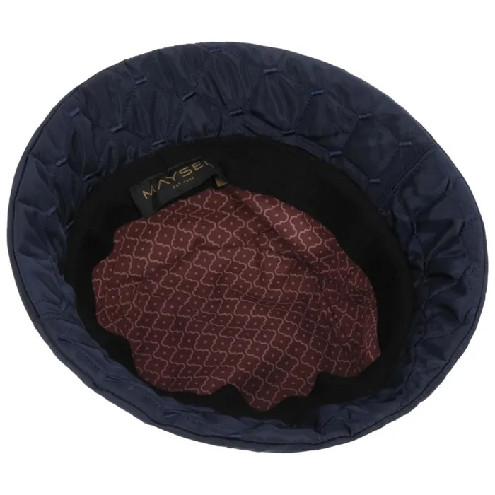 Women Doriet Bucket Fabric Hat With Quilted Pattern Brown Mayser Bucket Hats Women Doriet Bucket Fabric Hat With Quilted Pattern Brown Mayser Bucket Hats
