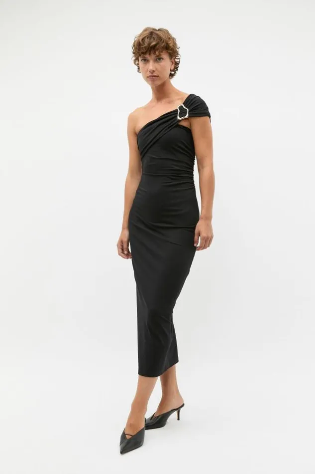 Women Dresses Seed Heritage Clasp Detail Fitted Dress Black