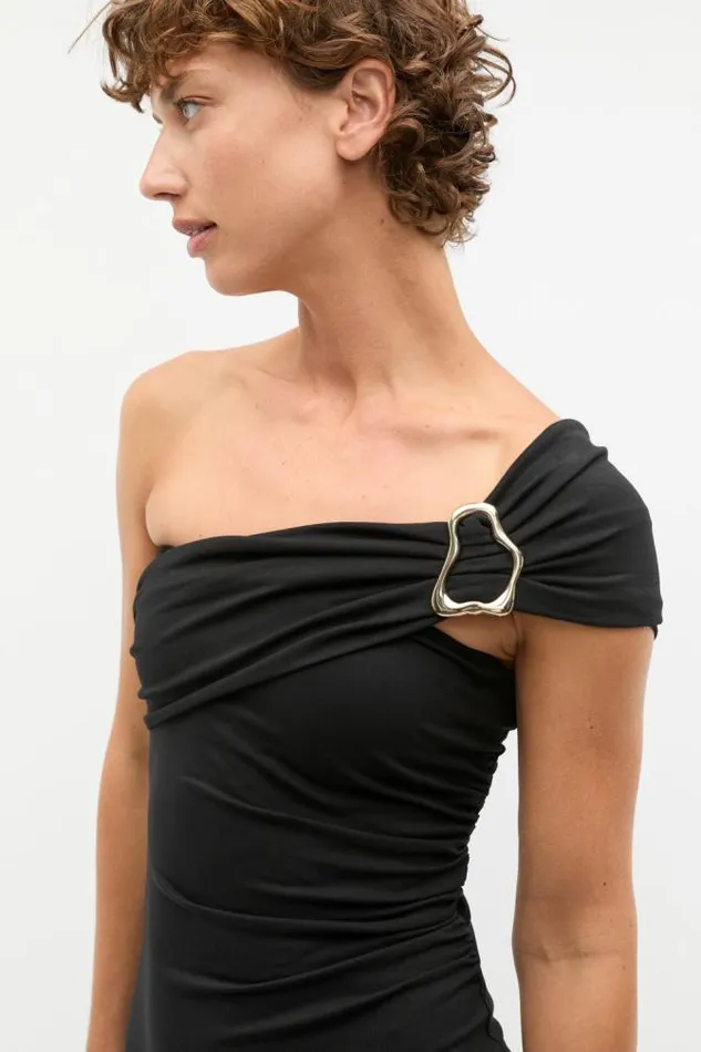Women Dresses Seed Heritage Clasp Detail Fitted Dress Black