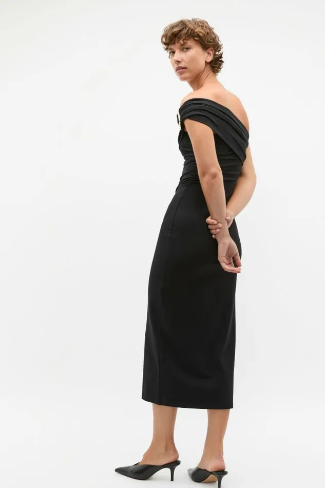 Women Dresses Seed Heritage Clasp Detail Fitted Dress Black
