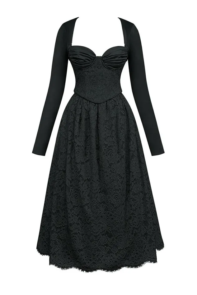 Women Duchess Black Lace Corset Skirt And Bolero House Of CB Dresses Women Duchess Black Lace Corset Skirt And Bolero House Of CB Dresses