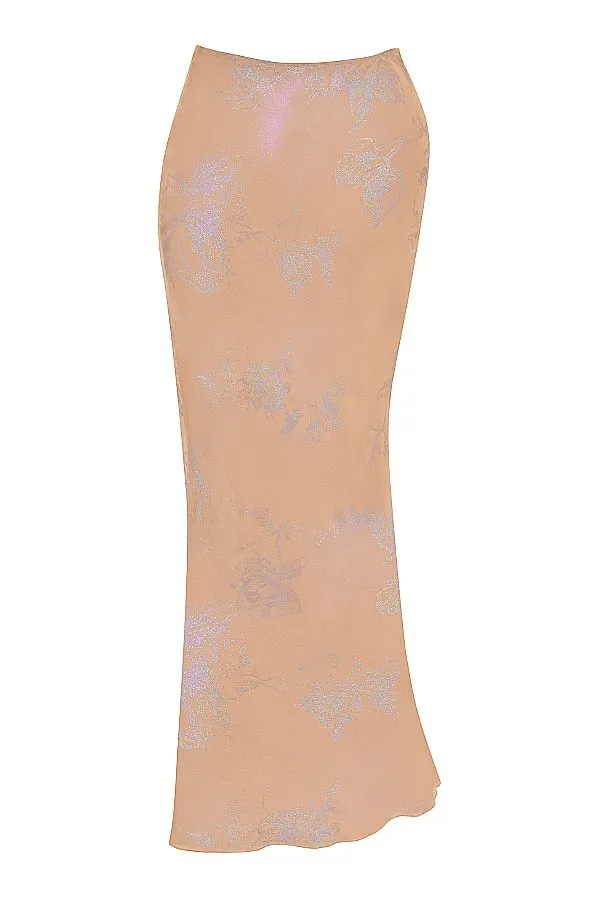 Women Dyana Shimmer Cafe Au Lait Bias Cut Maxi Skirt House Of CB Bottoms Women Dyana Shimmer Cafe Au Lait Bias Cut Maxi Skirt House Of CB Bottoms