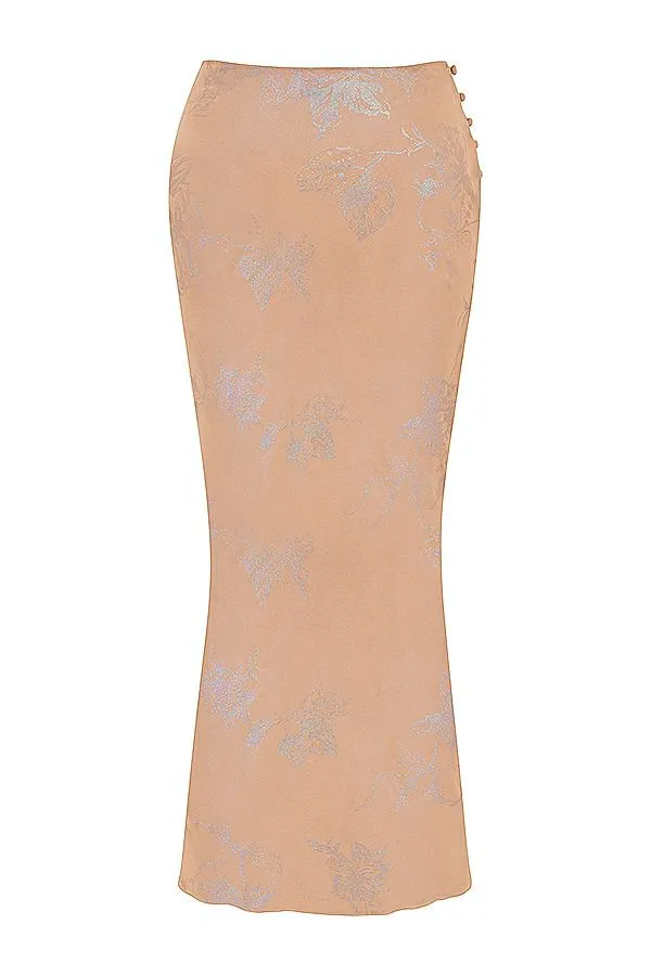 Women Dyana Shimmer Cafe Au Lait Bias Cut Maxi Skirt House Of CB Bottoms Women Dyana Shimmer Cafe Au Lait Bias Cut Maxi Skirt House Of CB Bottoms