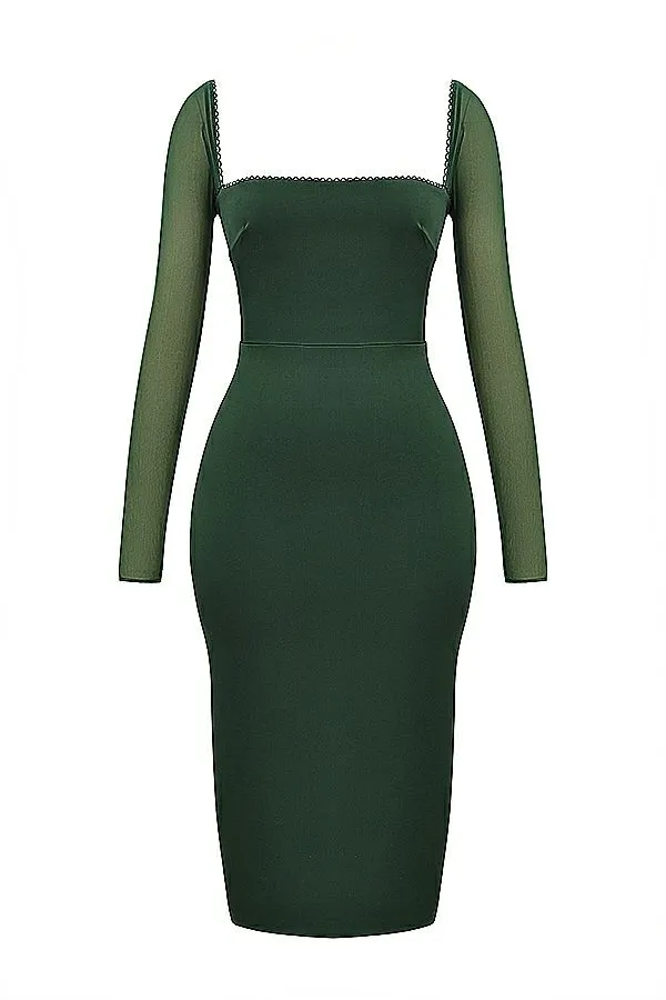 Women Ellica Emerald Green Midi Dress House Of CB Dresses Women Ellica Emerald Green Midi Dress House Of CB Dresses