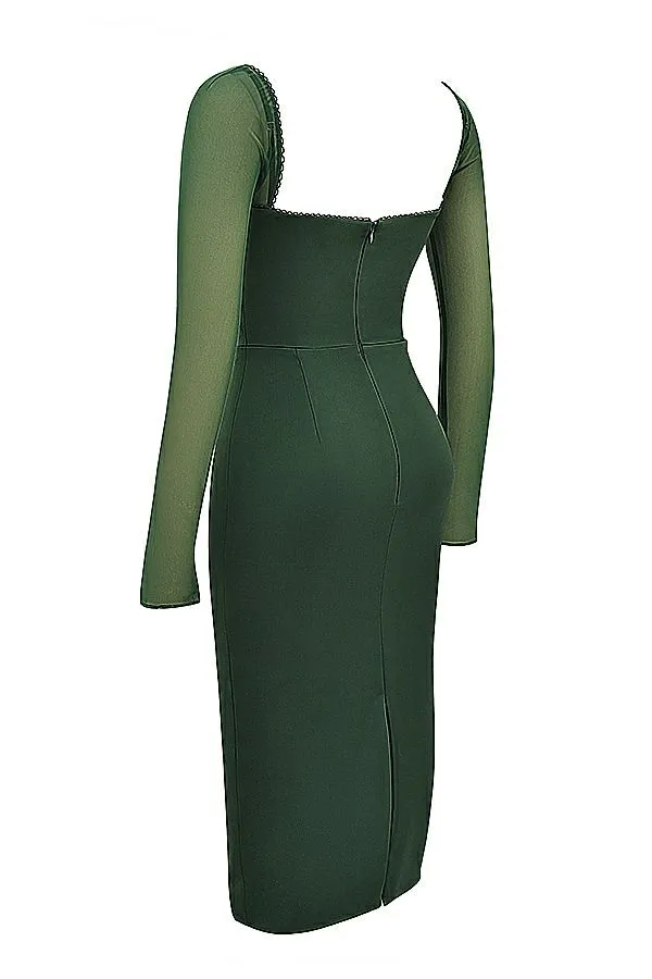 Women Ellica Emerald Green Midi Dress House Of CB Dresses Women Ellica Emerald Green Midi Dress House Of CB Dresses