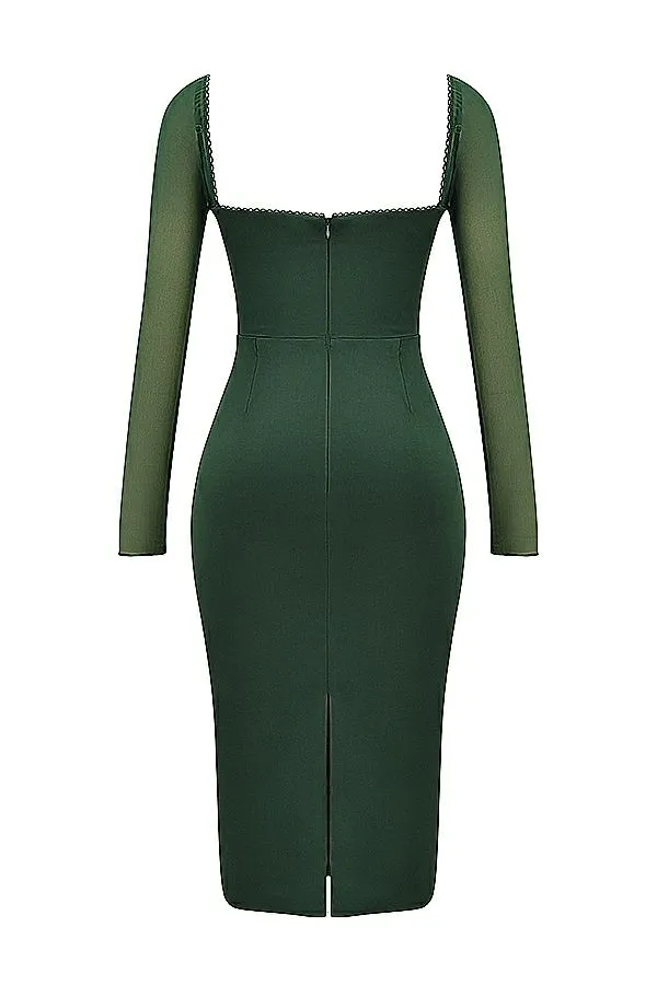 Women Ellica Emerald Green Midi Dress House Of CB Dresses Women Ellica Emerald Green Midi Dress House Of CB Dresses