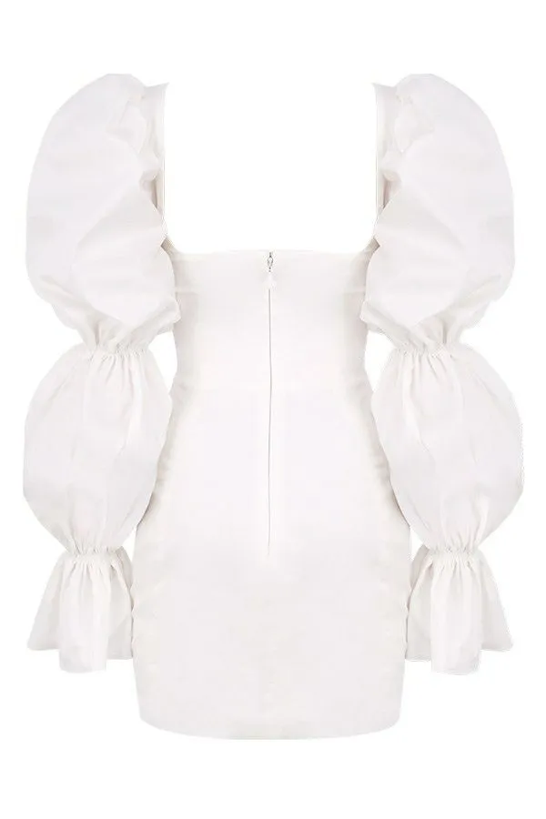 Women Elsie White Puff Sleeve Corset Dress House Of CB Dresses Women Elsie White Puff Sleeve Corset Dress House Of CB Dresses
