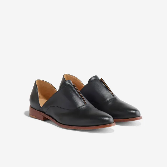 Women Emma D039Orsay Oxford 20 Black Nisolo Flats and Slip Ons