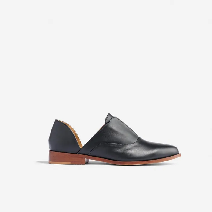 Women Emma D039Orsay Oxford 20 Black Nisolo Flats and Slip Ons