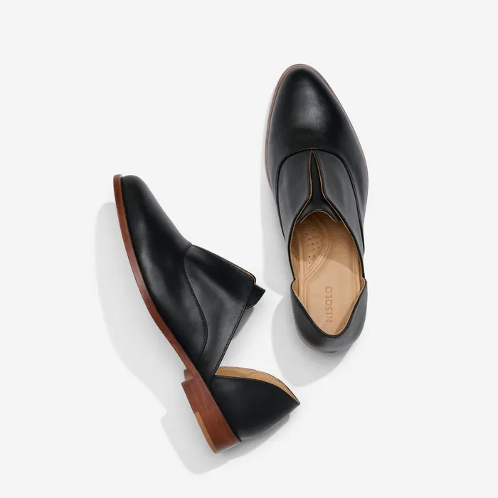 Women Emma D039Orsay Oxford 20 Black Nisolo Flats and Slip Ons