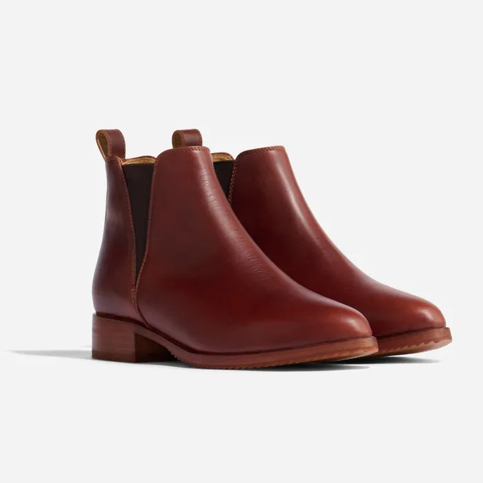 Women Eva Everyday Chelsea Boot Auburn Nisolo Boots