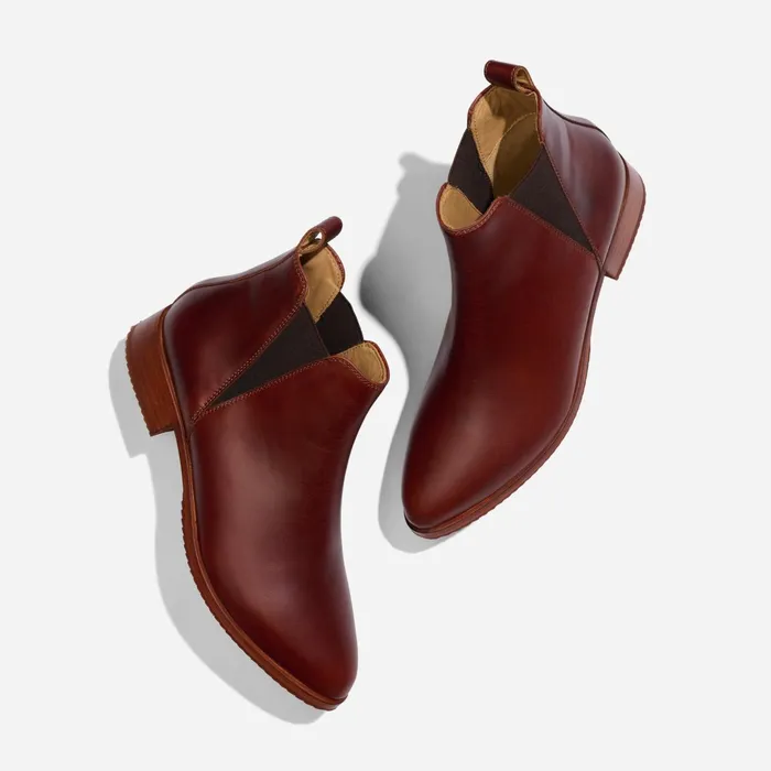 Women Eva Everyday Chelsea Boot Auburn Nisolo Boots