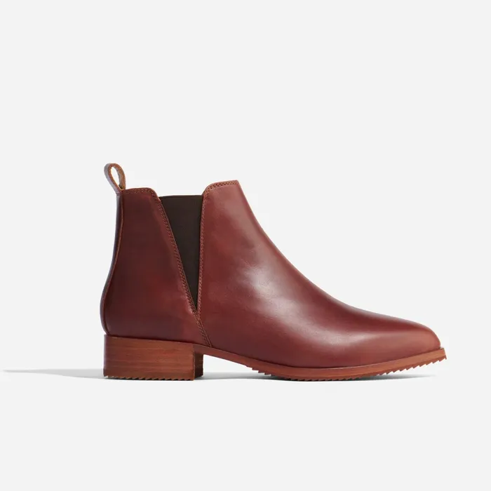 Women Eva Everyday Chelsea Boot Auburn Nisolo Boots