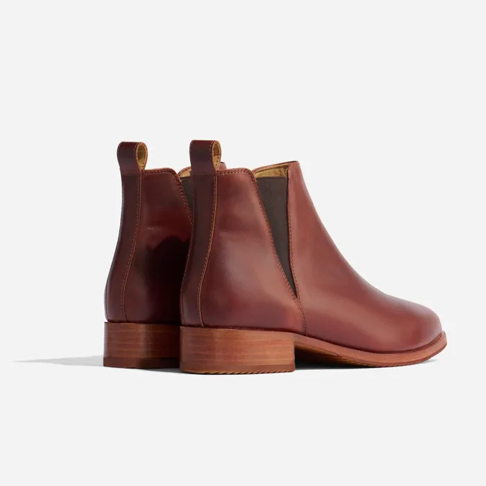 Women Eva Everyday Chelsea Boot Auburn Nisolo Boots