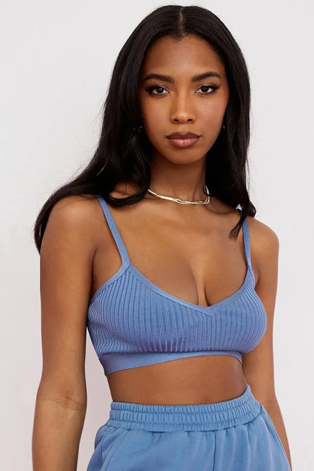Women Evie Azure Bandage Bralette House Of CB Tops