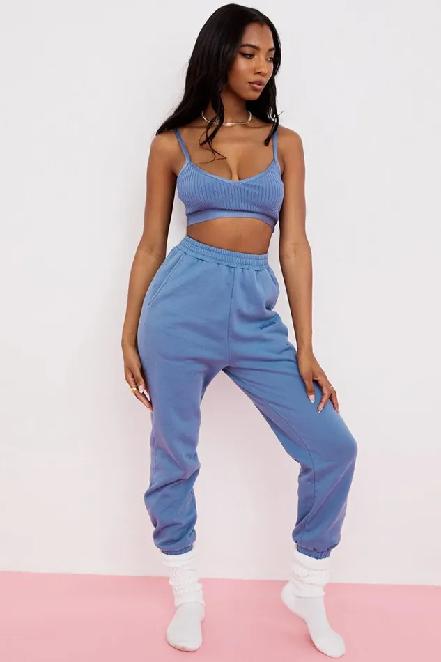 Women Evie Azure Bandage Bralette House Of CB Tops Women Evie Azure Bandage Bralette House Of CB Tops