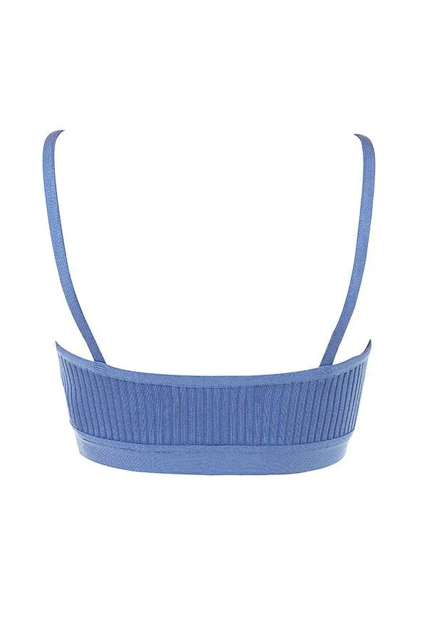 Women Evie Azure Bandage Bralette House Of CB Tops Women Evie Azure Bandage Bralette House Of CB Tops