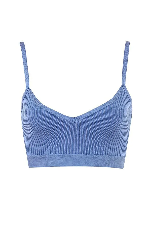 Women Evie Azure Bandage Bralette House Of CB Tops Women Evie Azure Bandage Bralette House Of CB Tops