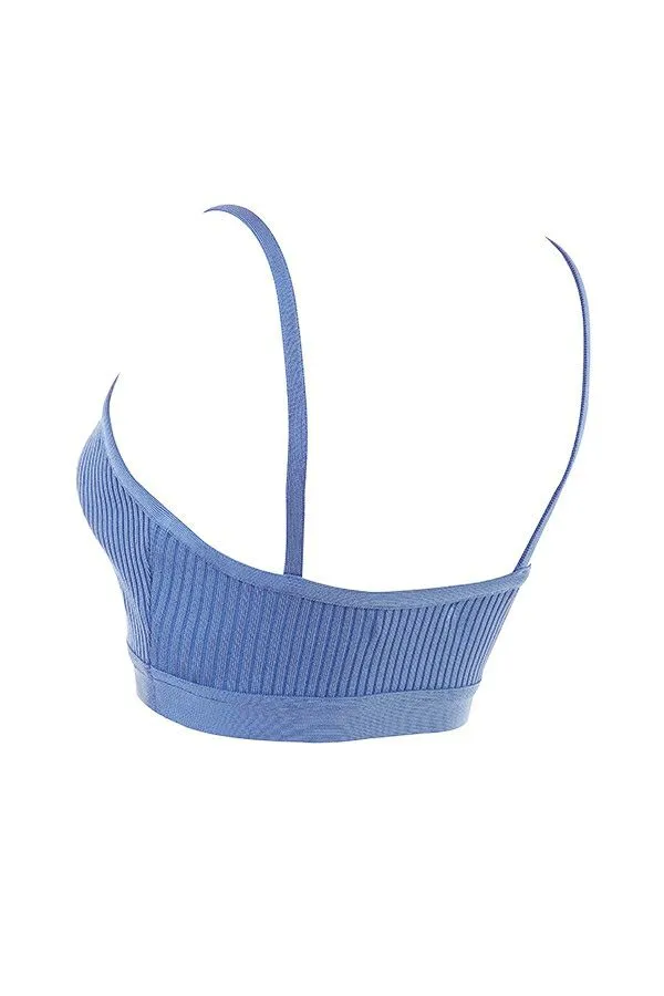 Women Evie Azure Bandage Bralette House Of CB Tops Women Evie Azure Bandage Bralette House Of CB Tops