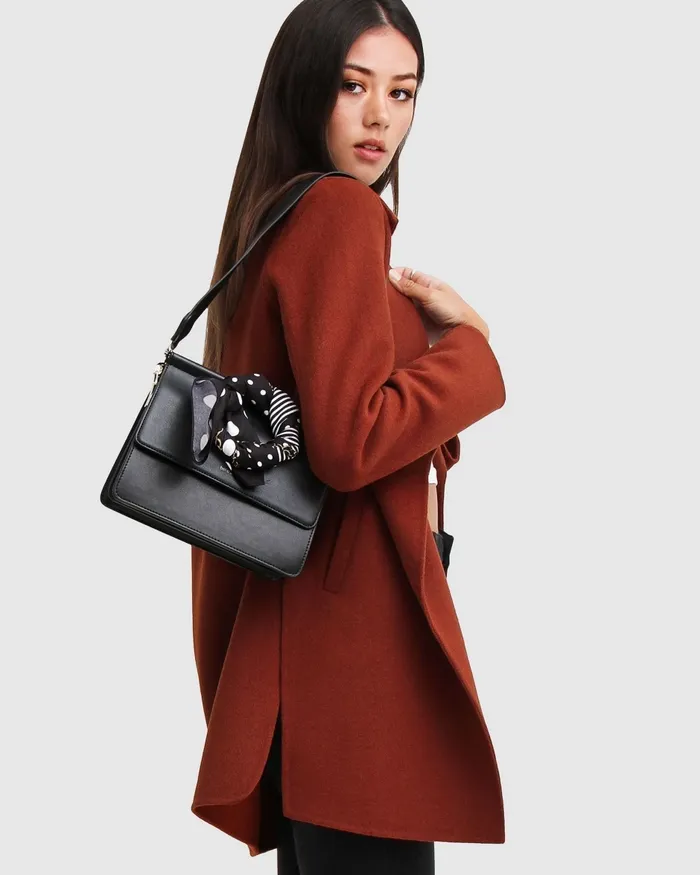 Women ExBoyfriend wool oversized coat caramel Coats and Jackets Belle and Bloom