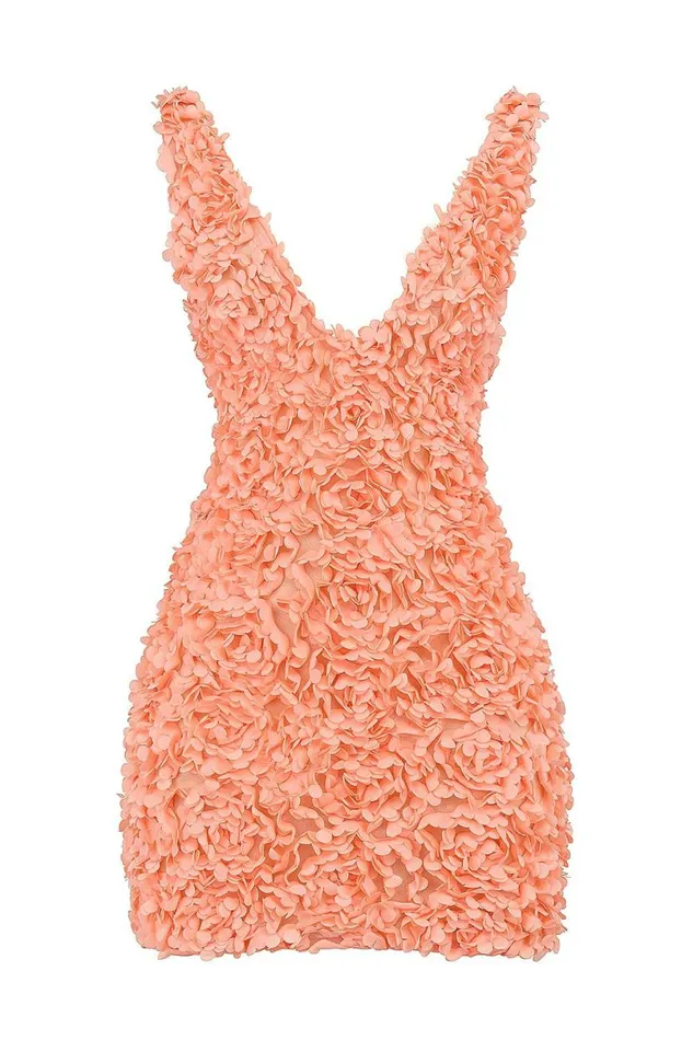 Women Faena Sorbet Plunge Floral Appliqu Mini Dress House Of CB Dresses Women Faena Sorbet Plunge Floral Appliqu Mini Dress House Of CB Dresses