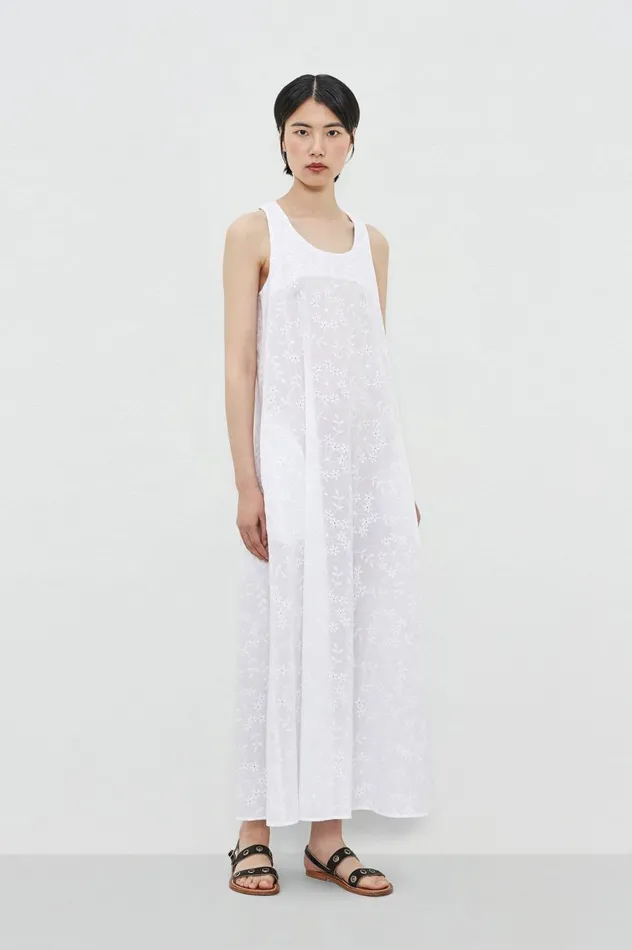 Women FAITH 8211 Cotton Dress 8211 Bianco Massimo Alba Dresses and Skirts