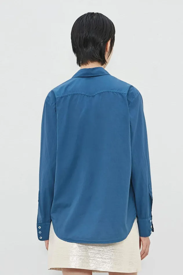 Women GEMMA 8211 Cotton Voile Shirt 8211 Oltremare Massimo Alba Shirts