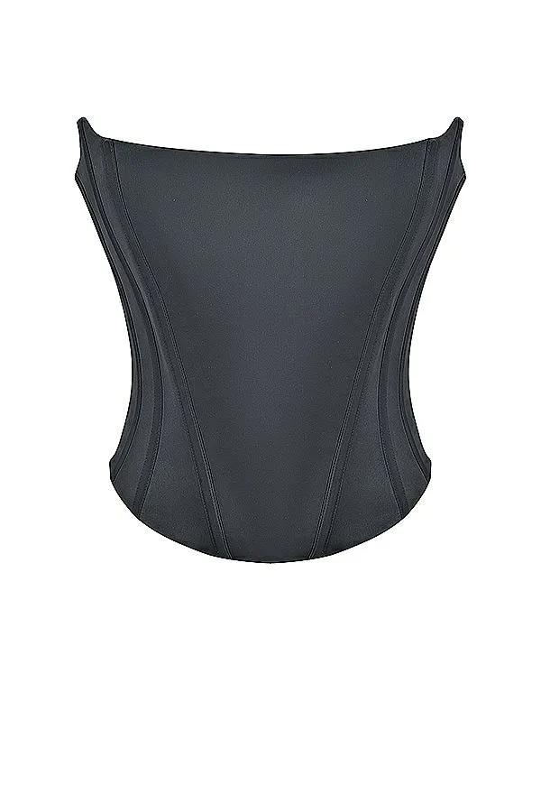 Women Genevieve Black Lace Back Corset House Of CB Corsets