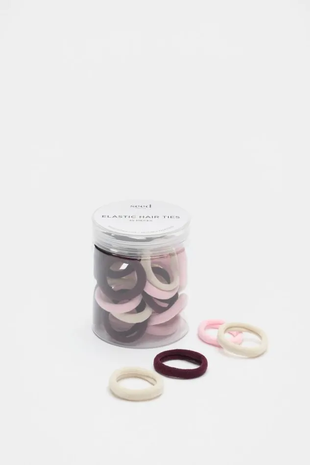 Women Hair Accessories Seed Heritage Hair Tie Set Rose Petal