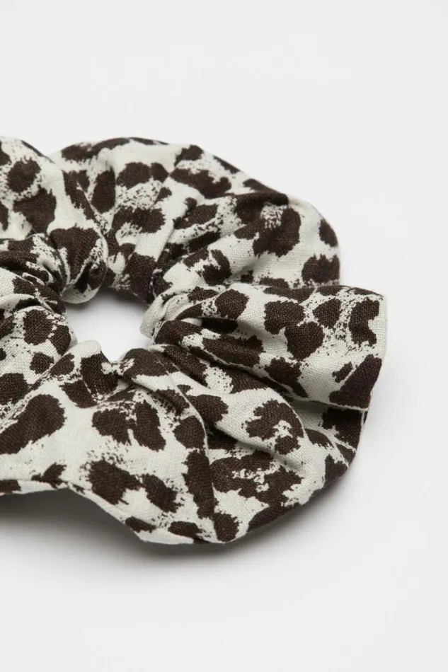 Women Hair Accessories Seed Heritage Large Scrunchie Ocelot