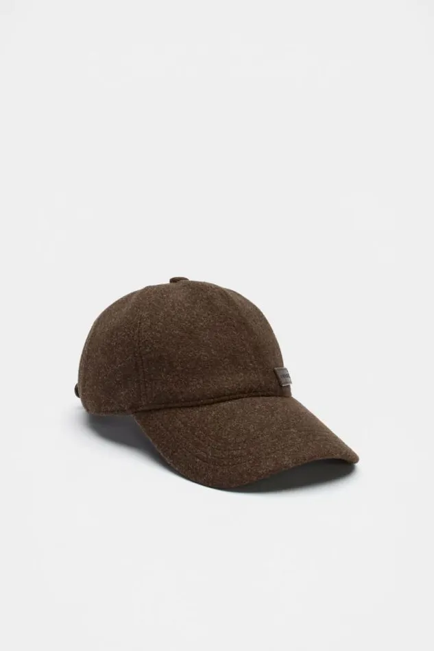 Women Hats and Gloves Seed Heritage Felt Cap Dark Espresso